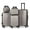 Oak, variant on Horizontal Stripe Luggage Travel 5-Piece Set Brown
