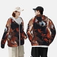thumbnail image 4 of Vsdgher Chemises à Capuche Imprimées Panda Rouge Automne pour Hommes Femmes, Manches Longues Protection Solaire Pêche pour Course Natation-Petit, 4 of 7