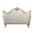 thumbnail image 6 of Acme Furniture Libertee Loveseat w/3 Pillows in Beige Fabric & Champagne Finish, 6 of 7