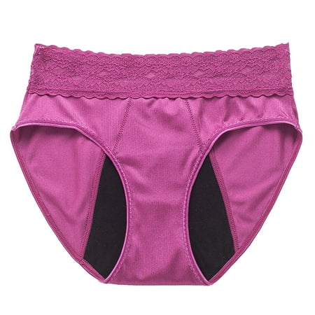

WZHKSN Womens Solid Panties Purple Perspective Briefs 1-Pack