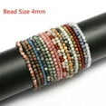 thumbnail image 3 of Natural Gemstone Bracelet Round Spacer Loose Beads 4mm 6mm 8mm Assorted Stones, 3 of 7
