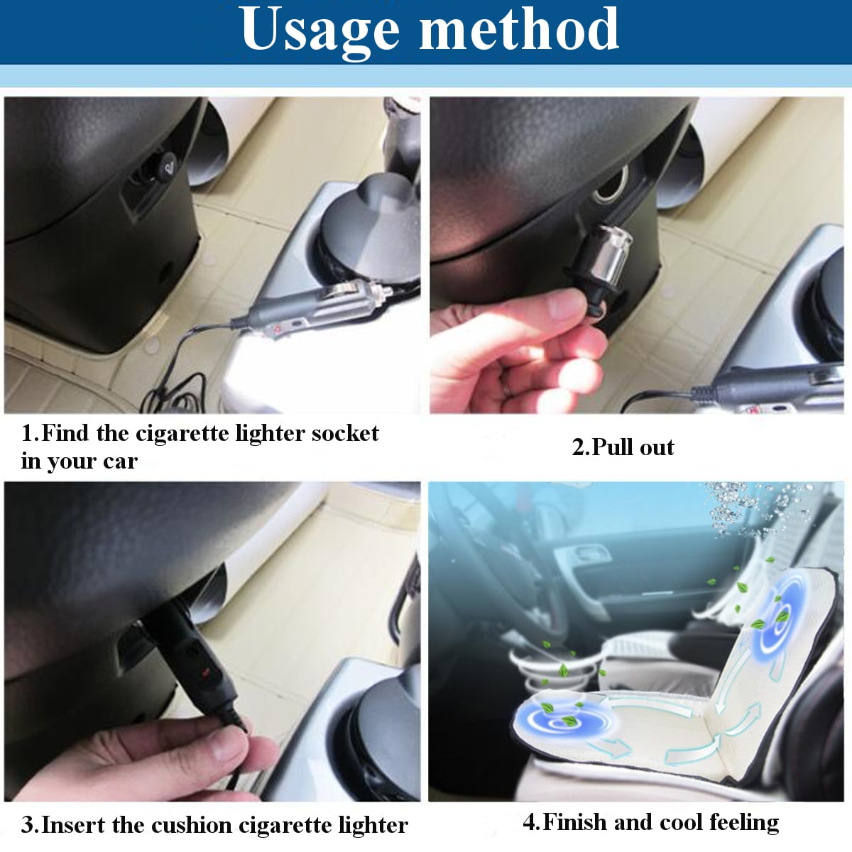 cooling car seat insert