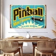 thumbnail image 3 of Elephant Stock Pinball Machine Game Room Wall Sign Wall Art - Horizontal Multi Panel Canvas - Living Room Wall Decor - Wall Signs Multi Panel - Turquoise And Black Decor - 65" x 42", 3 of 8