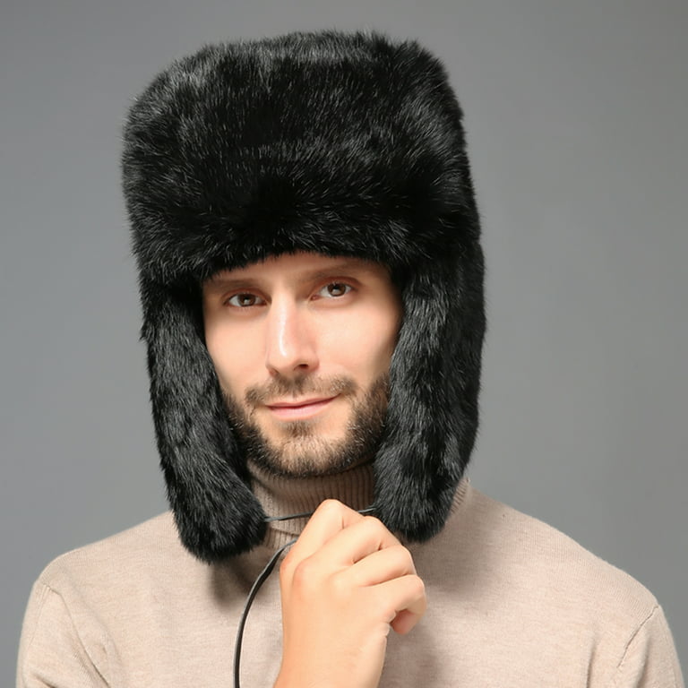 Wholesale Unisex Fleece Trapper Hat Cold Winter Brim Ear Flap