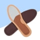 thumbnail image 5 of 1 par de plantillas transpirables para zapatos, cómodas plantillas de piel de vaca que absorben el sudor, plantillas de tela antideslizantes, color marrón topo, talla 45-46, 5 of 7