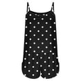 thumbnail image 4 of LYEAA Soft Pajamas for Women Plus Size Valentine's Day Two-piece Nightwear Set Sling Tops with Shorts Cozy Loungewear Ladies Solid Loose Casual Sleepwear Sleepsuits Black L, 4 of 4