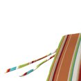 thumbnail image 6 of Jordan Manufacturing 45" x 18" Covert Breeze Multicolor Stripe Rectangular Outdoor Glider Bench Cushion with Ties, 6 of 12