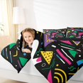 thumbnail image 4 of Feelyou Abstract Lines Twin Comforter Sets, Fashion Memphis Stripes Bedding Set, 2-Piece, 4 of 8