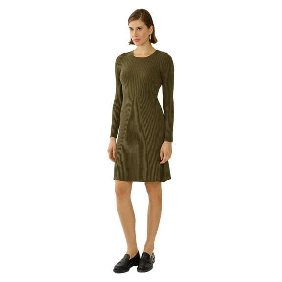 Knit Crew Neck Dress