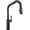Matte Black, variant on Delta 9085-CZ-PR-DST Cordova 1.8 GPM Single Hole Pull Down Kitchen Faucet - Lumicoat
