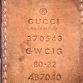 thumbnail image 3 of Gu-cci Black Leather Belt with Gold Buckle size 80/32”, 3 of 4