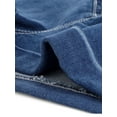 thumbnail image 6 of INSPIRE CHIC Women's Mid Rise Rolled Hem Stretchy Denim Jeans Shorts Blue L, 6 of 6