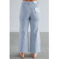 thumbnail image 4 of Olivia Vervet Women's High Rise Straight Leg Jeans, Raw Hem, Cropped Length, Stretch Fit, 4 of 4