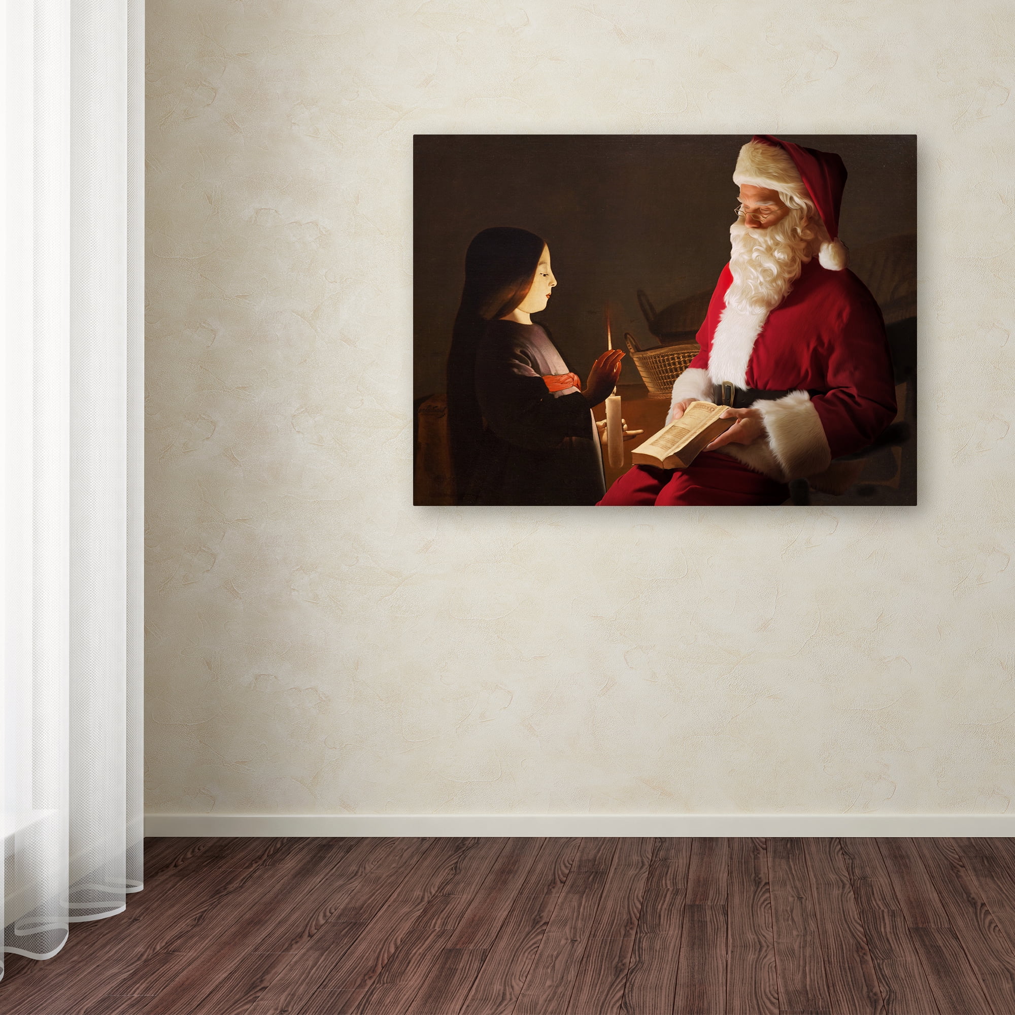 Trademark Fine Art 'De La Tour-The Education Of The Virgin' Canvas Art by Ed Wheeler
