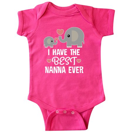 

Inktastic Best Nanna Ever Grandchild Gift Gift Baby Boy or Baby Girl Bodysuit