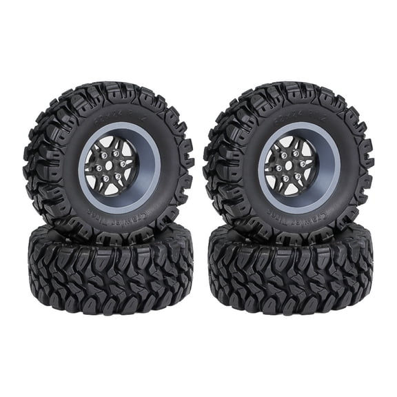 Set of 4 Remote Control Wheel Tires for Crawlers 1/18 Car Model Rubber Wheel Tires for Remote Control Accessories