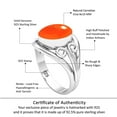 thumbnail image 6 of 925 Sterling Silver Women Jewelry Natural Carnelian Ring, 6 of 10