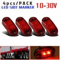 thumbnail image 1 of 4x LED Front Side Marker Indicator Light 12V 24V Car Truck Van Trailers, 1 of 6