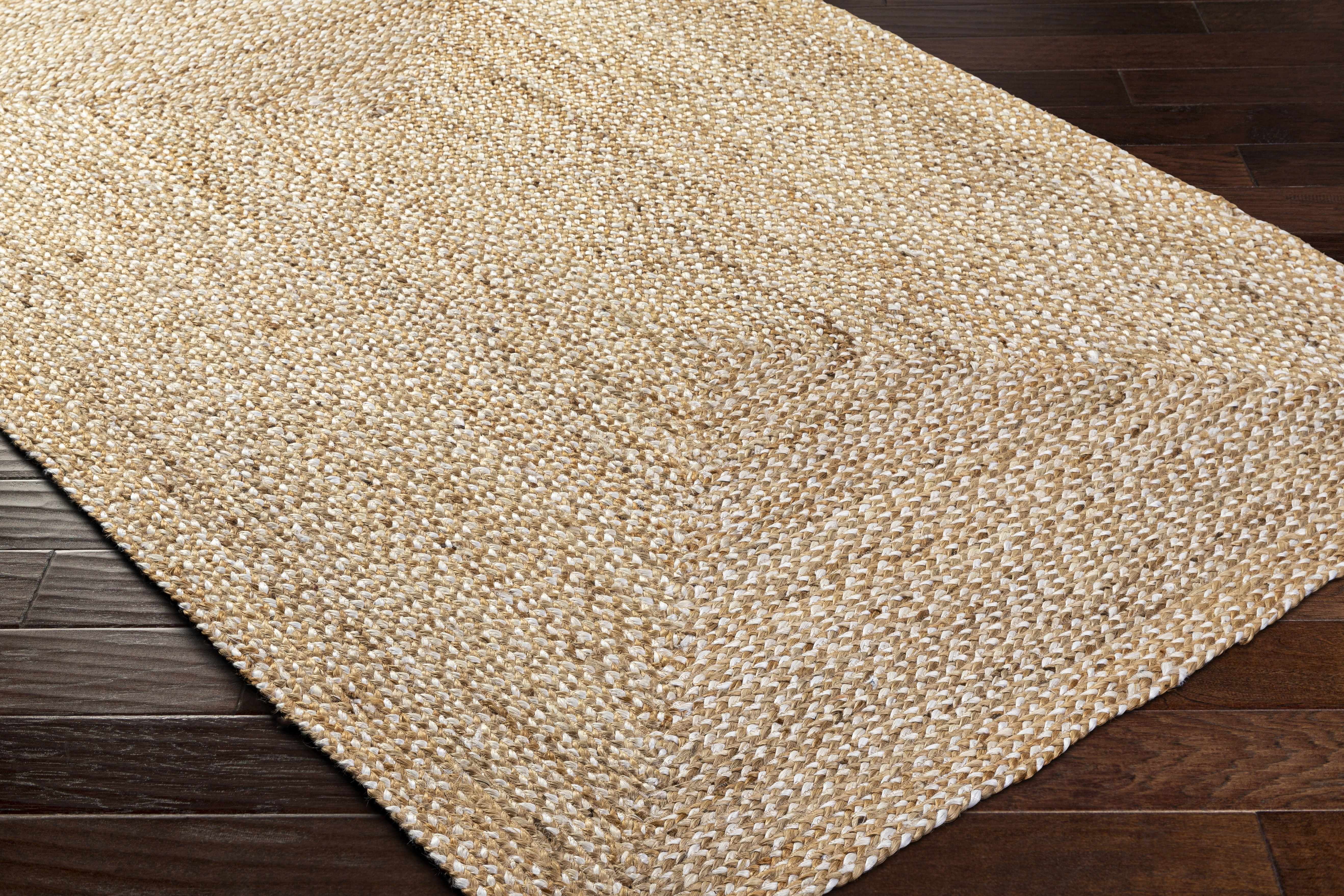 Hauteloom Elkie Jute Living Room, Bedroom Area Rug - 6' x 9'