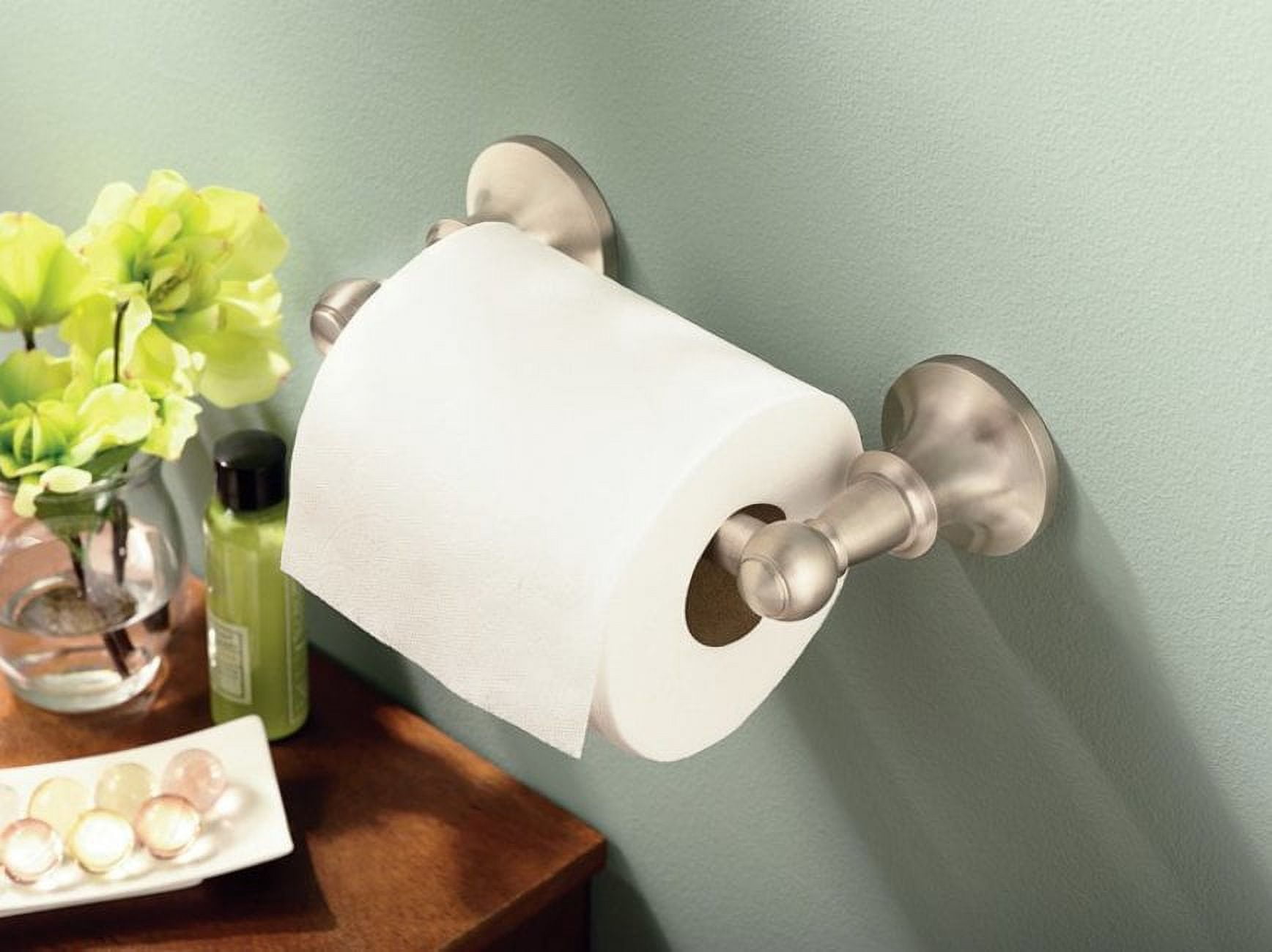 Moen DN4408CH Vale Double Post Pivoting Toilet Paper Holder, Chrome