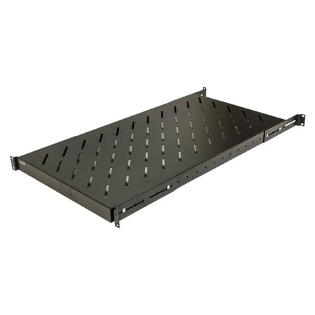 Navepoint 1U 19-Inch Fixed 4-Post Rack Mount Server Shelf with Adjustable Depth from 18 - 42 Inch Black price history on PriceWatchPro