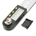 thumbnail image 1 of Protractor Ruler, Goniometer Ruler LCD Display Easy Operation With Digital Calculation System For Angles Measurements For Engineer For Length Measurements, 1 of 8