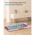 thumbnail image 3 of 2.5 HP Under-Desk Walking Treadmill Portable Jogging Exercise Machine with Remote Controller, Walking Treadmill Exercise Maximum Weight 300lbs,Pink, 3 of 11