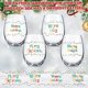 thumbnail image 2 of copas de vino sin tallo navideñas Let It Snow, copa de vino con forma de árbol de Navidad, copa de vino de 12 oz, regalos de cumpleaños de Navidad para mujeres, hombres, familiares y amigos, 2 of 8