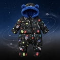 thumbnail image 2 of Ymyiu Baby Snow Suit Baby One Piece Romper Soft Footed Jumpsuit Infant 12 18 Months(Black, 12-18 Months), 2 of 9