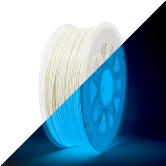 Gizmo Dorks Filament d'Imprimante 3D ABS Faible Odeur 1.75mm 1kg, Phosphorescent Bleu