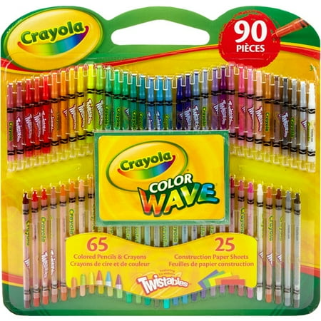 crayola twistables color wave colored pencils and crayons with construction paper 90 pieces - Crayola Colored Pencils Twistables crayola twistables color wave colored pencils and crayons with construction paper 90 pieces - Crayola Colored Pencils Twistables