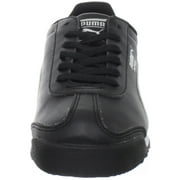 Big Kids Puma Roma Basic JR Black-White-Puma Silver (354259 01) - 4.5