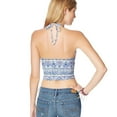thumbnail image 2 of Aeropostale Womens Printed Halter Top Shirt, Multicoloured, Juniors, Large, 2 of 3