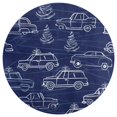 thumbnail image 3 of Christmas Train Cedar Tree Round Rugs -Washable Non-Slip Small Round Area Rug Throw Soft Circle Rugs for Bedroom, Modern Print Indoor Carpet for Entryway Sofa Living Room, 3 of 7