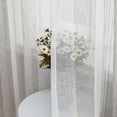 thumbnail image 6 of Sheer Curtains Long for Living Room Bedroom, Bathroom Curtain Window Grommet Voile Drapes, Stripe Farmhouse Curtains Faux Linen Window Treatments Semi Curtain, Beige, 52"X63", 2 Panels, 6 of 7