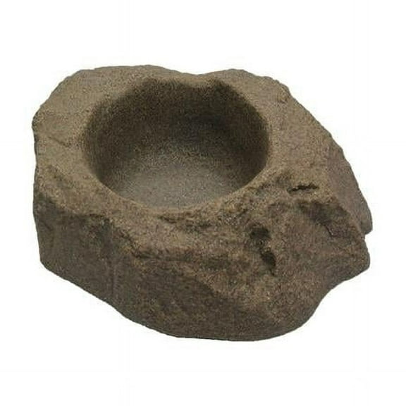 DekoRRa Products 130-RB Dog Dish - Planter Rock - Riverbed
