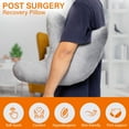 thumbnail image 5 of Cheer Collection Surgical Neck Support Sleeping Pillow with Microplush Cover, Gray, 5 of 5