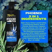 Axe Phoenix Moisturizing 2-in-1 Shampoo and Conditioner, Crushed Mint and Rosemary, 28 fl oz
