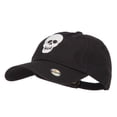 thumbnail image 2 of Glow in the Dark Skull Halloween Unstructured Cap - Black OSFM, 2 of 5
