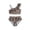 Multicolor, variant on HAJWOH Girls Bikini Set Swimsuit 2 Piece Quick Dry Cute Girls Bathing Suits Beach Pool Summer Leopard Print Sporty Swimwear