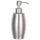 thumbnail image 1 of GOOHOCHY Dispensador de jabón y loción ovalado de metal para baño y cocina (plateado), 1 of 8