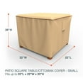 thumbnail image 4 of Budge Small Beige Patio Table/Ottoman Cover, Sedona, 4 of 8