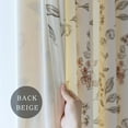 thumbnail image 6 of Floral Curtain for Living Room Chenille Printed Boho Wildflower Botanical 84 Inches Long 2 Panels Light Filtering Window Drapes for Bedroom Dining Coffee, 6 of 9