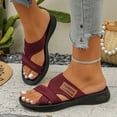 thumbnail image 6 of Willtoo Orthopedic Sandals for Women Arch Support Summer Flat Sandals Wide Non Slip Slip on Sneakers Comfortable 2026 Foam Shoes, 6 of 7