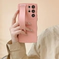 thumbnail image 3 of Compatible with for Samsung Galaxy S23 Ultra Case, Wristband Soft TPU Phone Case for Women Girl, Multicolor Thin Slim Shockproof Silicone Phone Case (Yellow,Samsung Galaxy S24), 3 of 7