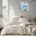 thumbnail image 3 of Canvas Print Wall Art Oil Paintings Coastal Ocean Starfish Shell on Blue Wood Picture Prints Artwork for Living Room Kitchen Bathroom Bedroom,Stretched and Framed Ready to Hang,Summer Beach Theme, 3 of 9