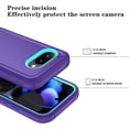 thumbnail image 3 of KOMI Phone Case for Google Pixel 9A Case with HD Screen Protector, Heavy Duty Shockproof & Dropproof 3-Layer Cover Phone Case for Pixel 9A, Purple Sky Blue, 3 of 5