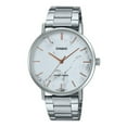 thumbnail image 1 of Casio Standard Analog Stainless Steel Marble Inspired White Dial Quartz MTP-VT01DM-7A Men's Watch, 1 of 1
