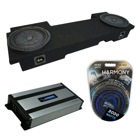 02-13 Chevy Avalanche Underseat Kicker CompVT CVT10 Dual 10" Sub Box HA-A800.1