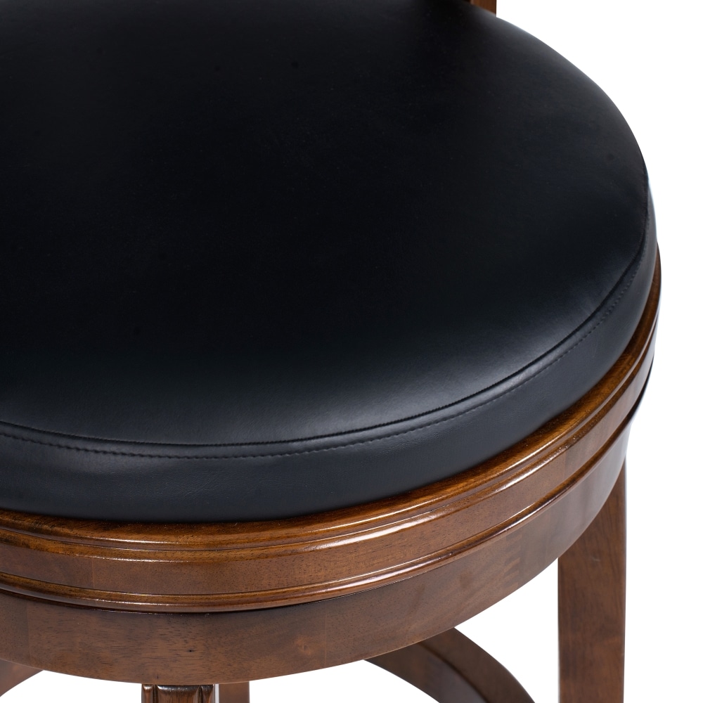 Boraam Balen Swivel Wood Bar Stool -Cappuccino Finish